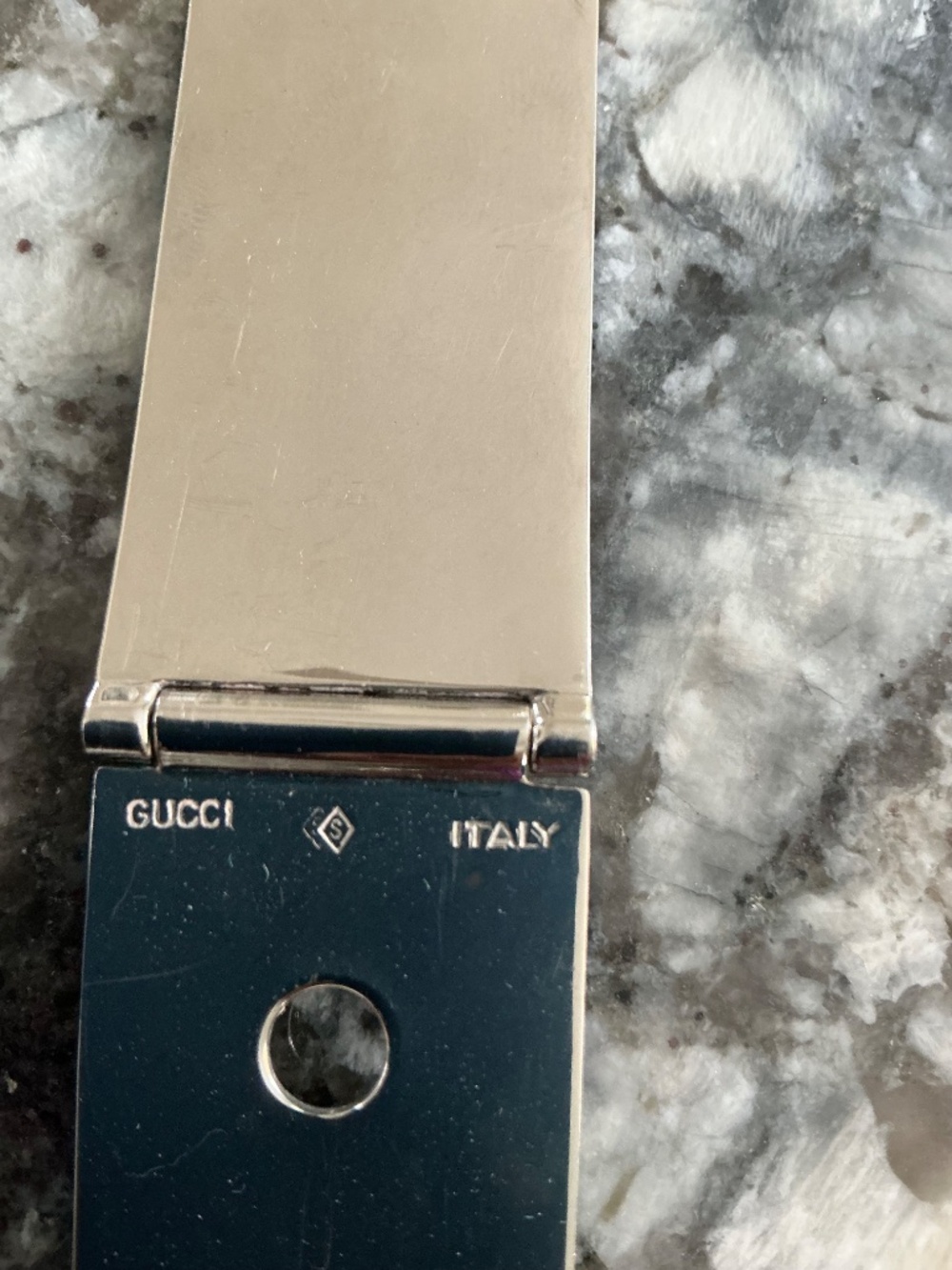 Rare Silver Gucci Belt with Red & Green Enamels - Picture 16 of 16